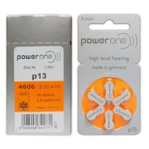 PowerOne ACCU Plus P13 Hearing Aid Battery
