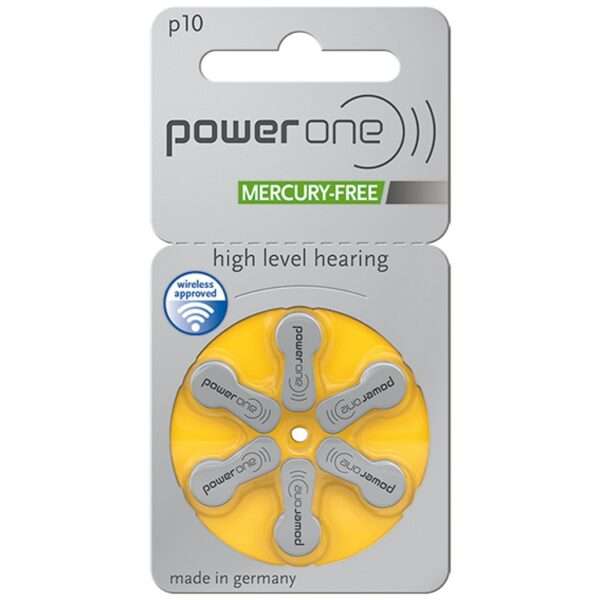 PowerOne P10 Hearing Aid Battery.